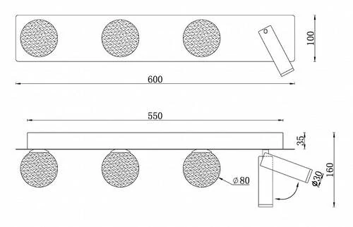 Бра iLedex Telescope W4774-60 SWH - Amppa.ru