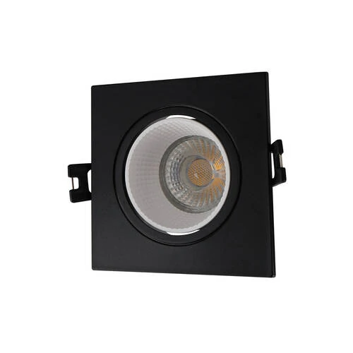 DK3071-BK+WH Встраиваемый светильник, IP 20, 10 Вт, GU5.3, LED, черный/белый, пластик