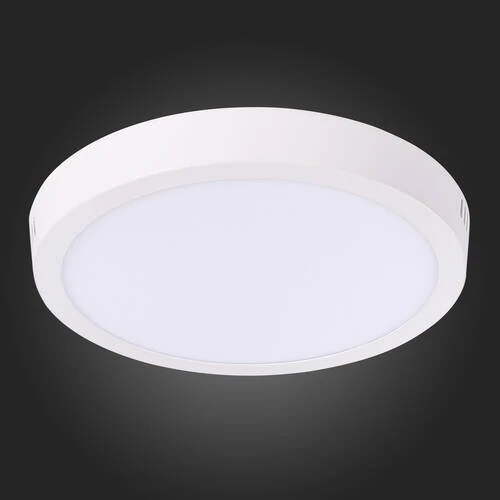 ST112.532.18 Светильник настенно-потолочный Белый LED 1*18W 3000K 1 225Lm Ra80 120° IP20 D210xH28 90 Накладные светильники - Amppa.ru