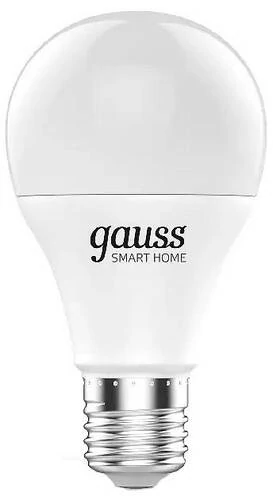 Лампа светодиодная диммируемая Gauss E27 8,5W 2700K матовая 1050112 - Amppa.ru