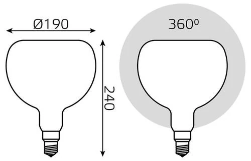 Лампа светодиодная Gauss Filament 1017802210-D - Amppa.ru