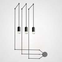 Подвесной светильник Via Wireflow polyhedral 0363 FreeForm Suspension lamp (ImperiumLoft, 85257-22)