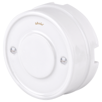 W6411201/ Электроустановочные изделия - Распределительная коробка (белый) Ретро