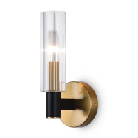 Бра Modern Ambra, 1xE14 Черный, Прозрачный (Freya, FR5167WL-01B)