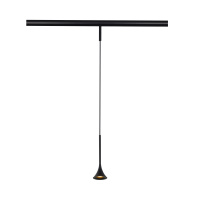 ST688.436.05 Магнитный трековый светильник Черный LED 1*5W 3000K Lm Ra>90  IP20 D70xH225 24V SUPER5