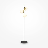 Торшер Modern Nostalgia, 3xE14 Черный и Золото, Белый (Maytoni, MOD048FL-03G)