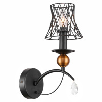 Бра Lgo Arivaca, 1xE14, Черный и Черный (Lussole, LSP-8105)