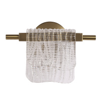 SL6021.201.06 Светильник настенный ST-Luce золотистый/прозрачный LED 1*6W 3000K VOILE