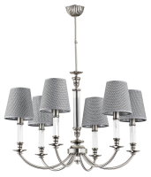 Подвесная люстра NAP-ZW-6 (N/A) Napoli, 6xE14, Матовый никель (Kutek, NAP-ZW-6(N/A))