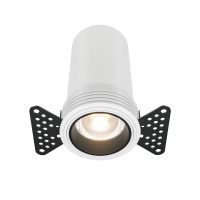 Встраиваемый светильник Downlight FOCUS LED 12W, 3000K, Белый (Maytoni Technical, DL125-L12-3K-TRS-W)